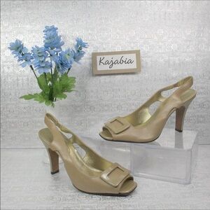 JOAN & DAVID Circa Peep Toe Pumps Size 8M